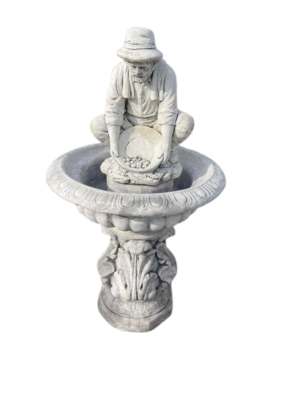 Gold Panner (Miner) Garden Fountain