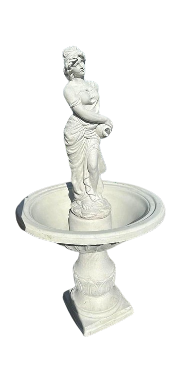 Classical Lady Fountain with Basin
