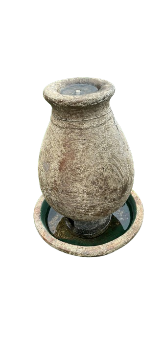 Rustic Vase Water Feature - Outdoor Garden Fountain