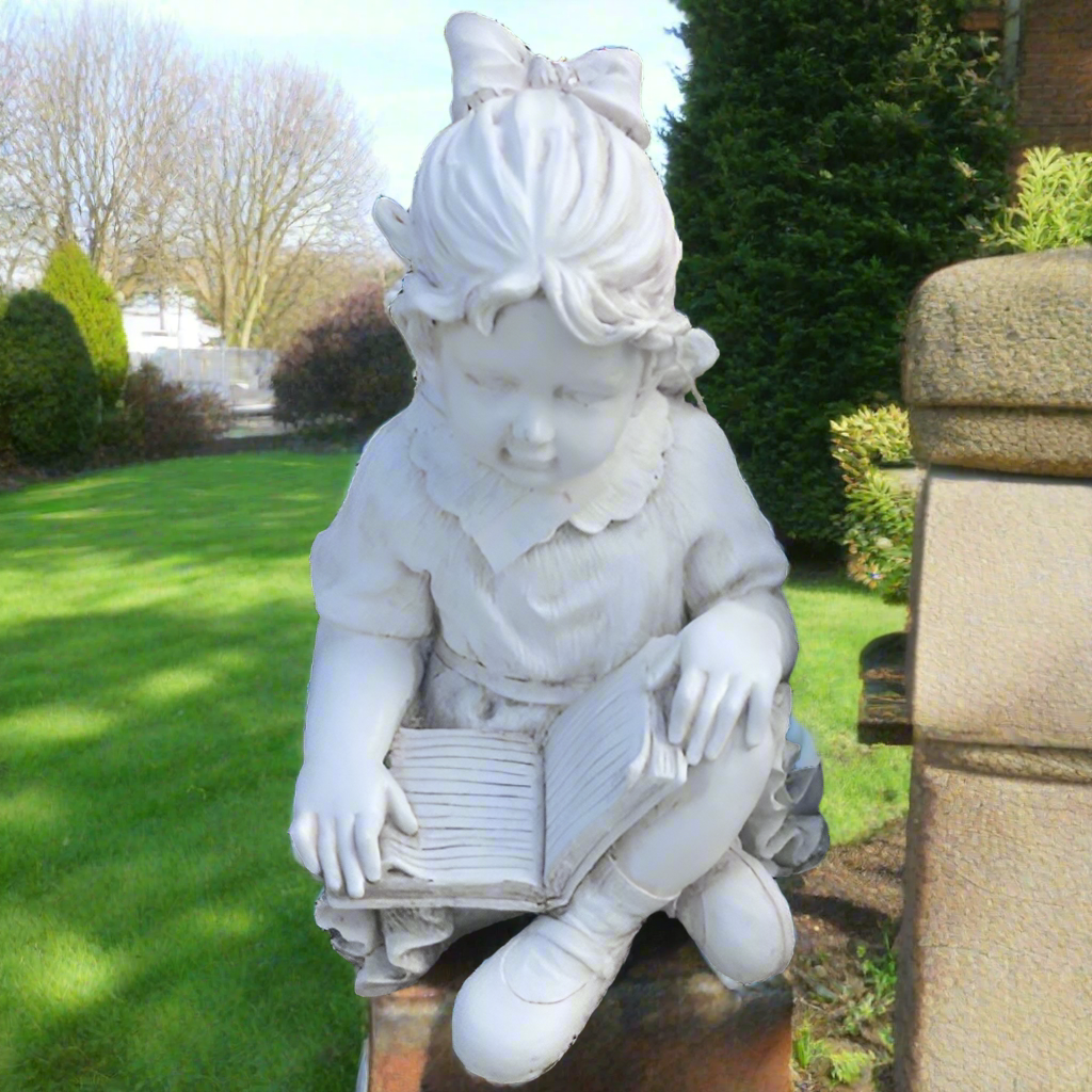 Reading Garden Statue